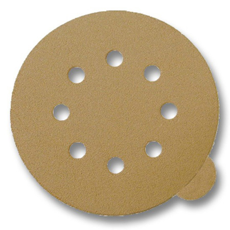 PASCO Sanding Disc 5-in W x 5-in L 60-Grit 8-Hole Disc Tab PSA 50-Pack P6.23-050608DWT